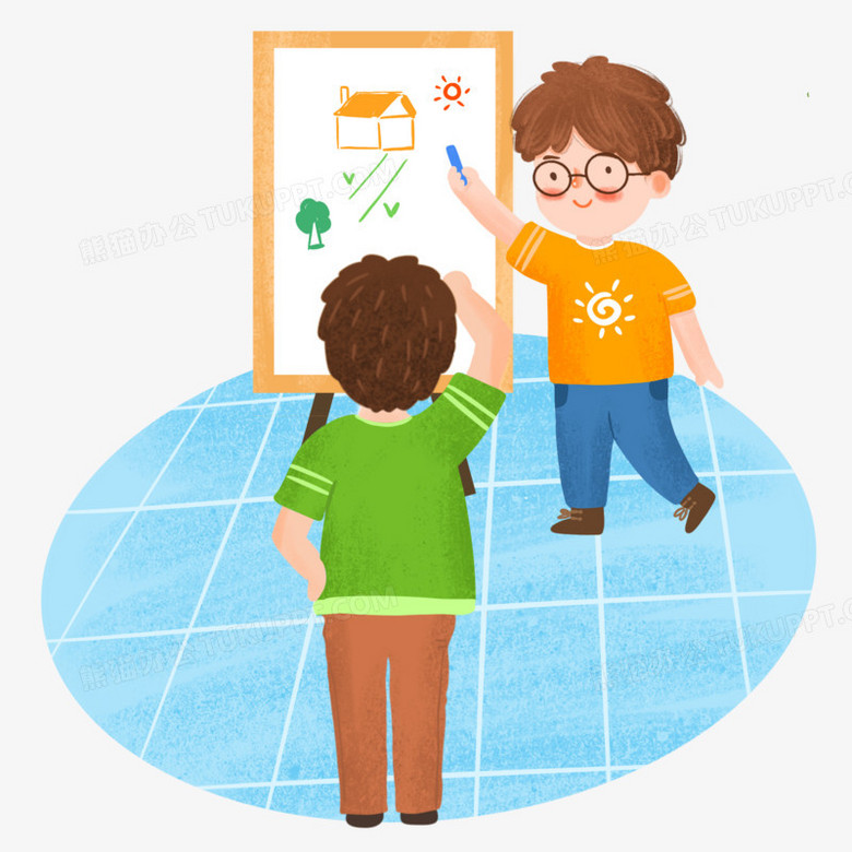 手繪卡通男孩們一起玩你猜我畫游戲插畫免摳元素在軟件開發(fā)中的應(yīng)用